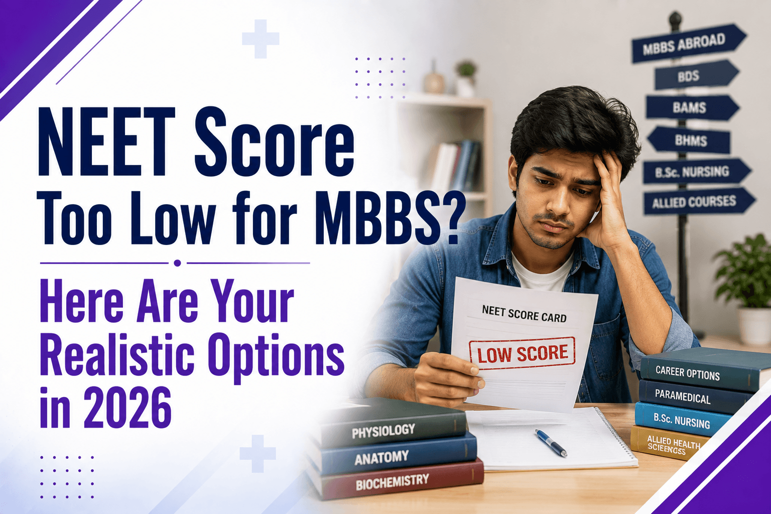NEET Score Too Low for MBBS? Here Are Your Realistic Options in 2026NEET Score Too Low for MBBS? Here Are Your Realistic Options in 2026