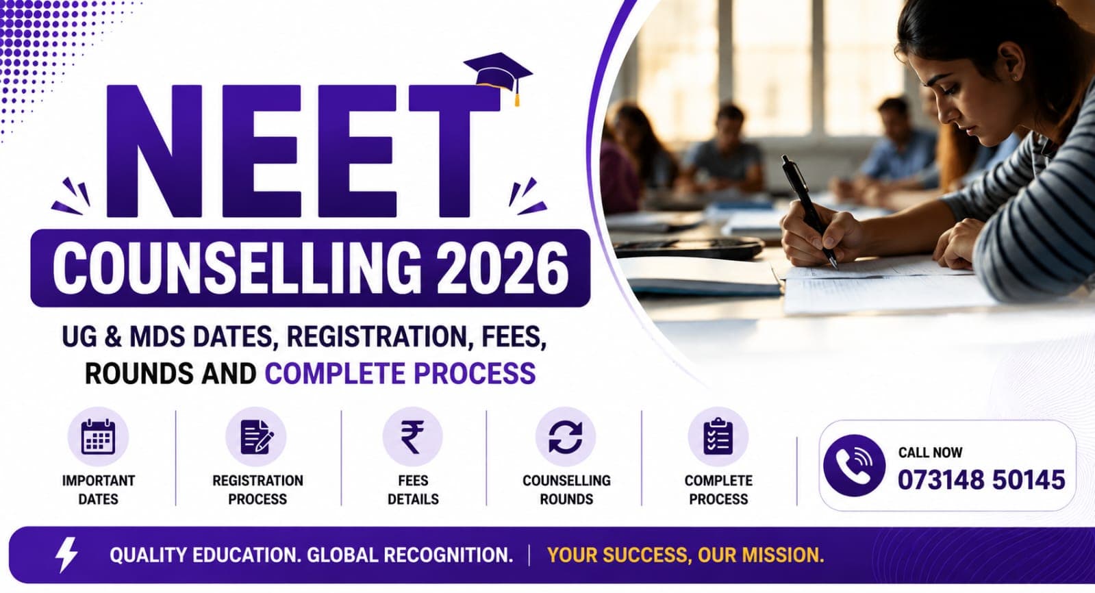 NEET Counselling 2026: UG & MDS Dates, Registration, Fees, Rounds and Complete Process
