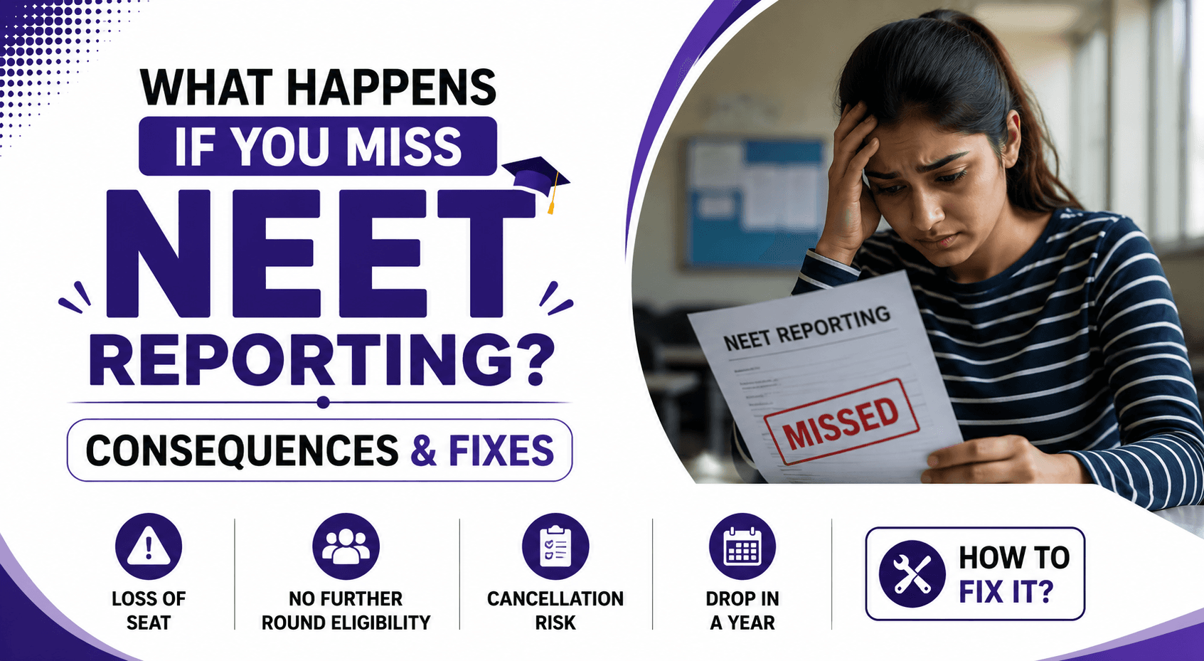 What Happens If You Miss NEET Reporting? Consequences & Fixes