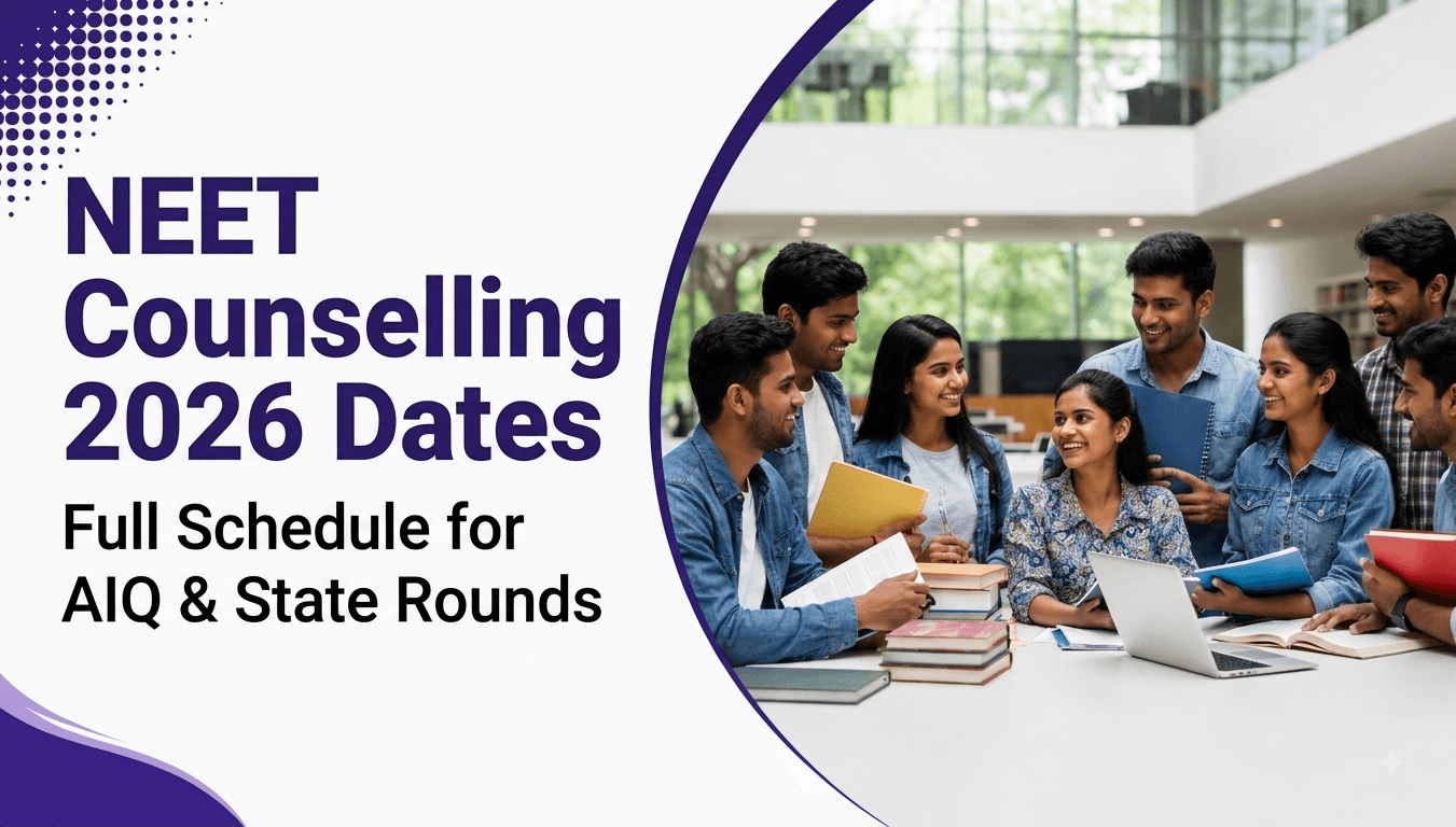NEET Counselling 2026 Dates: Full Schedule for AIQ & State Rounds