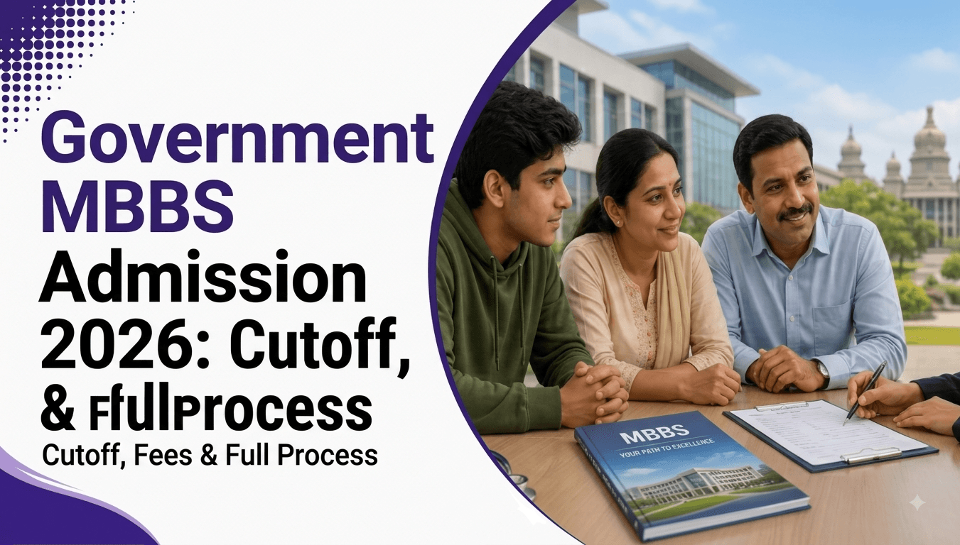 Government MBBS Admission 2026: Cutoff, Fees & Full Process
