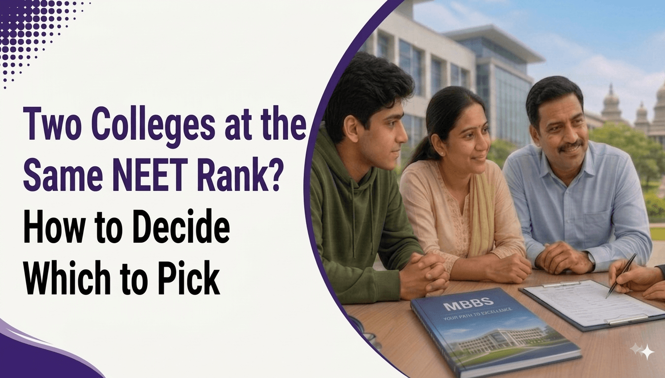 Two Colleges at the Same NEET Rank? How to Decide Which to Pick