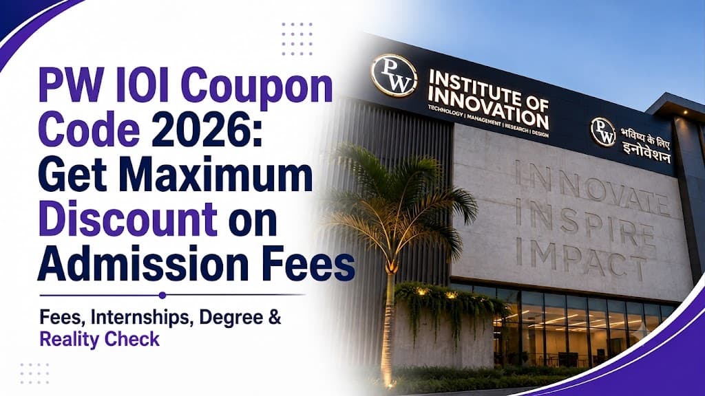PW IOI Coupon Code 2026: Get Maximum Discount on Admission Fees