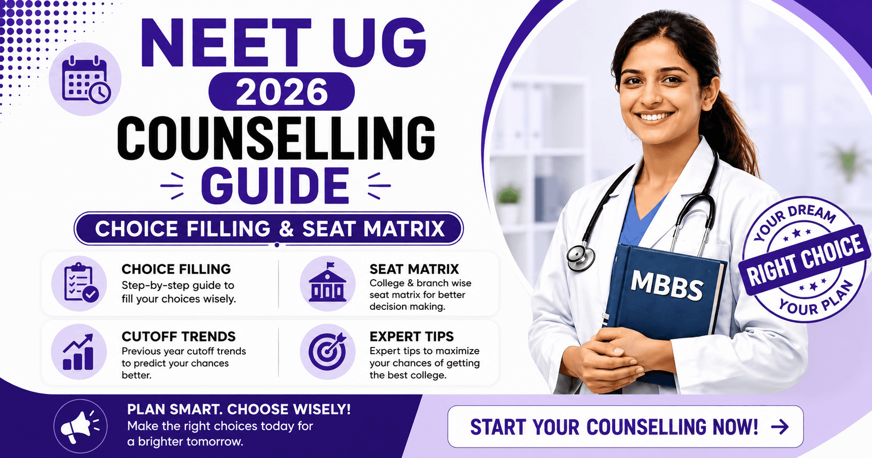 NEET UG 2026 Counselling Guide: Choice Filling & Seat Matrix