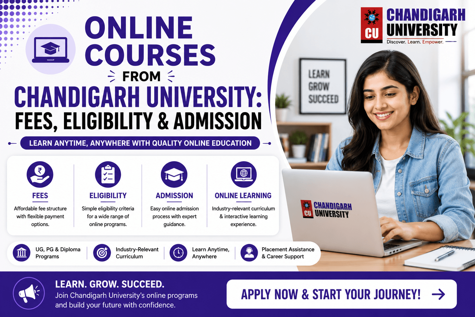 Online Courses from Chandigarh University: Fees, Eligibility & Admission