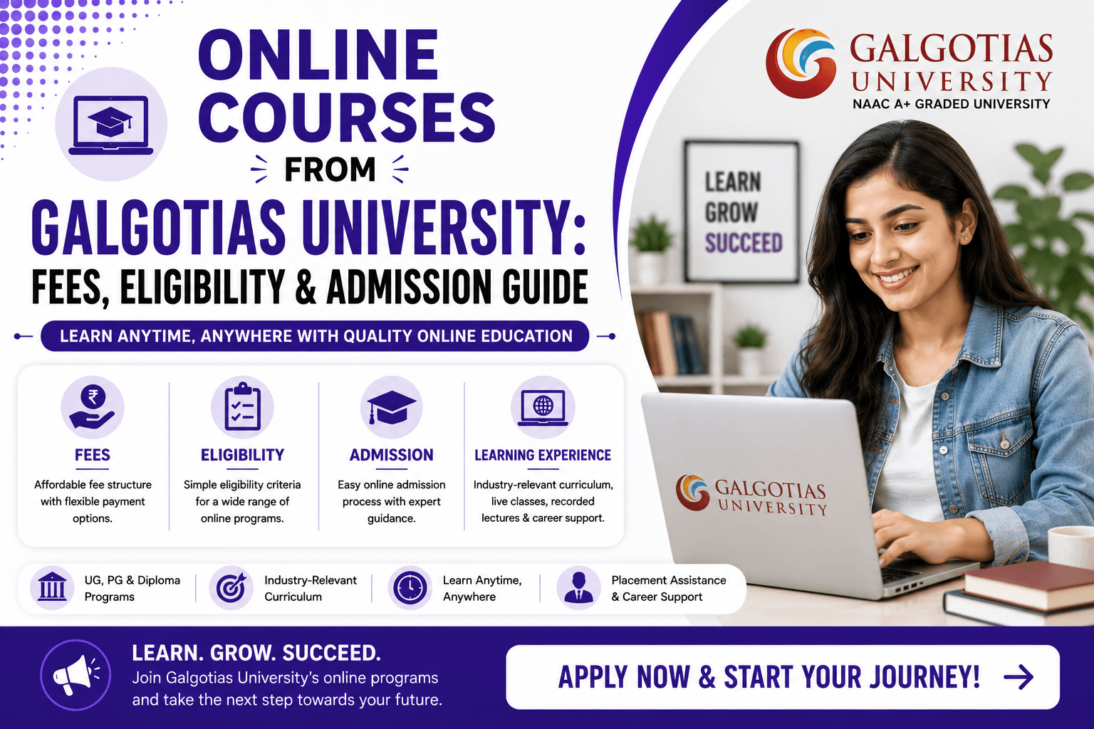 Online Courses from Galgotias University: Fees, Eligibility & Admission Guide
