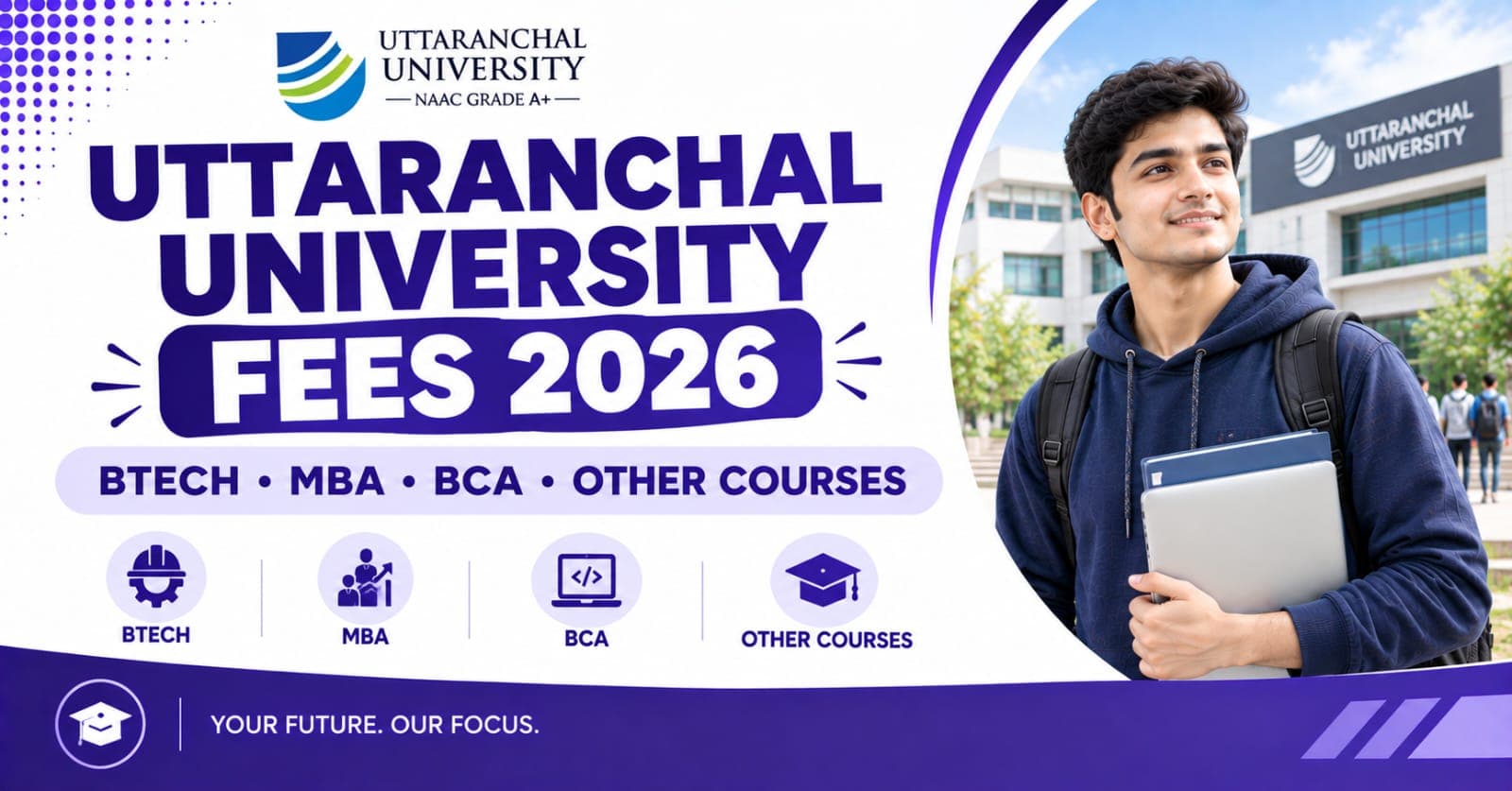 Uttaranchal University Fees 2026: BTech, MBA, BCA & Other Courses