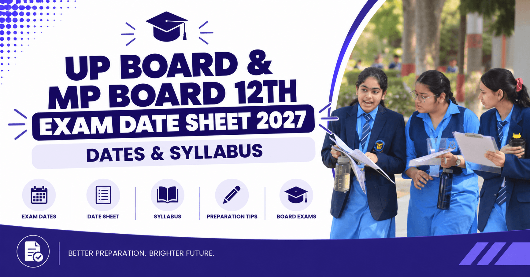 UP Board & MP Board 12th Exam Date Sheet 2027: Dates & Syllabus