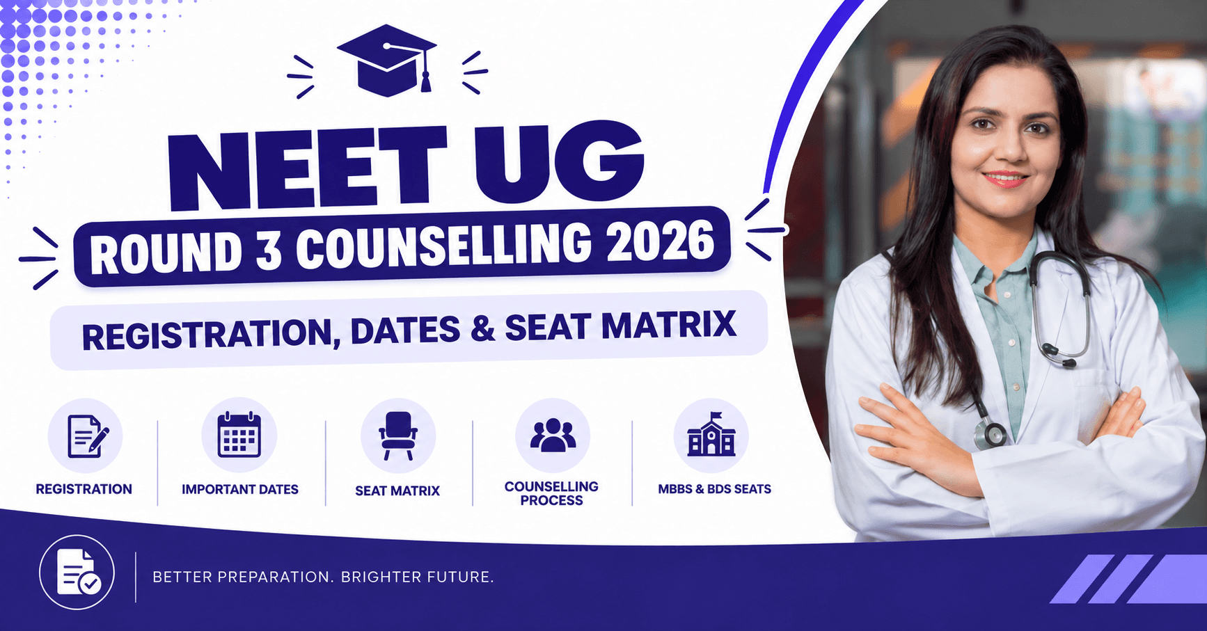 NEET UG Round 3 Counselling 2026 Started: Registration, Dates & Seat Matrix