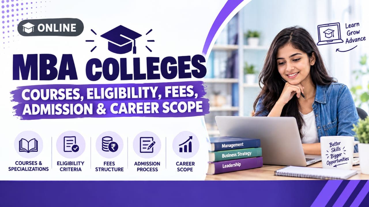 Online MBA Colleges: Courses, Eligibility, Fees, Admission & Career Scope