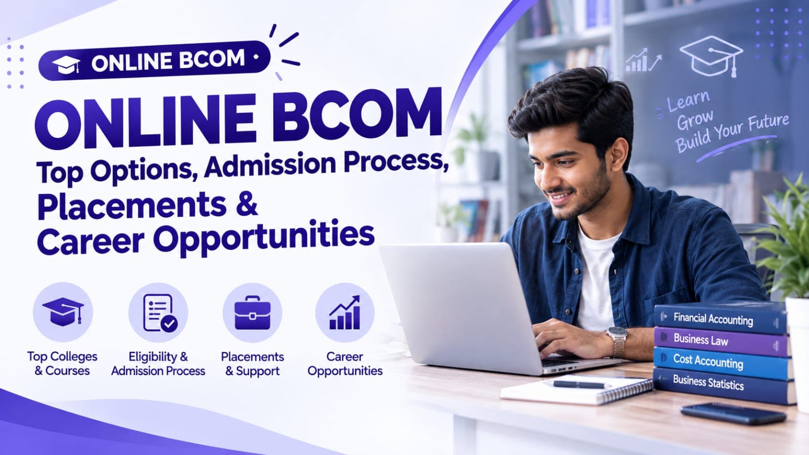 Online Bcom: Courses, Eligibility, Fees, Admission & Career Scope