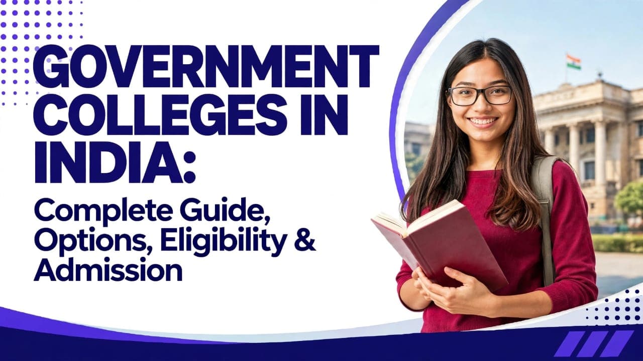 Government Colleges in India: Complete Guide, Options, Eligibility & Admission