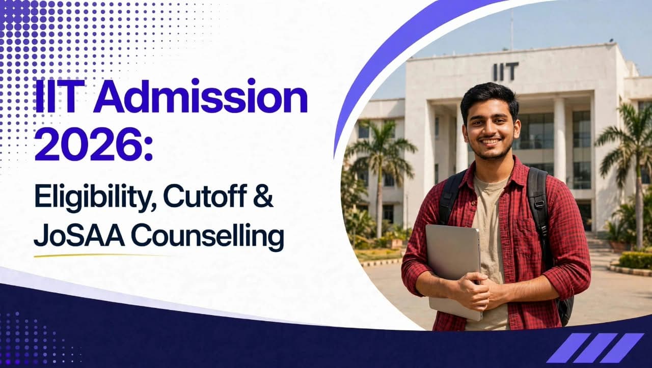 IIT Admission 2026: Eligibility, JEE Advanced Cutoff, JoSAA Counselling & Seat Allotment Process