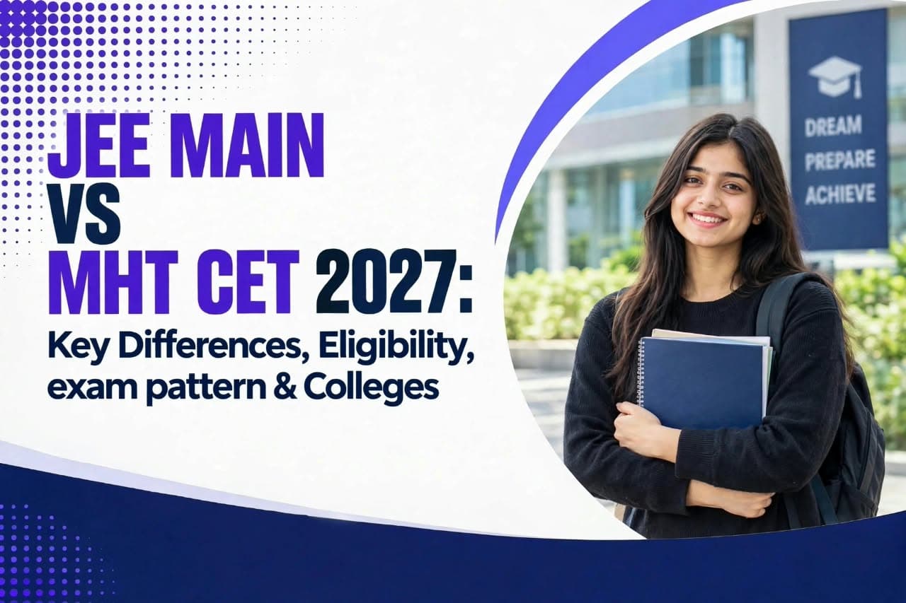 JEE Main vs MHT CET 2027: Eligibility, exam pattern & Top Colleges