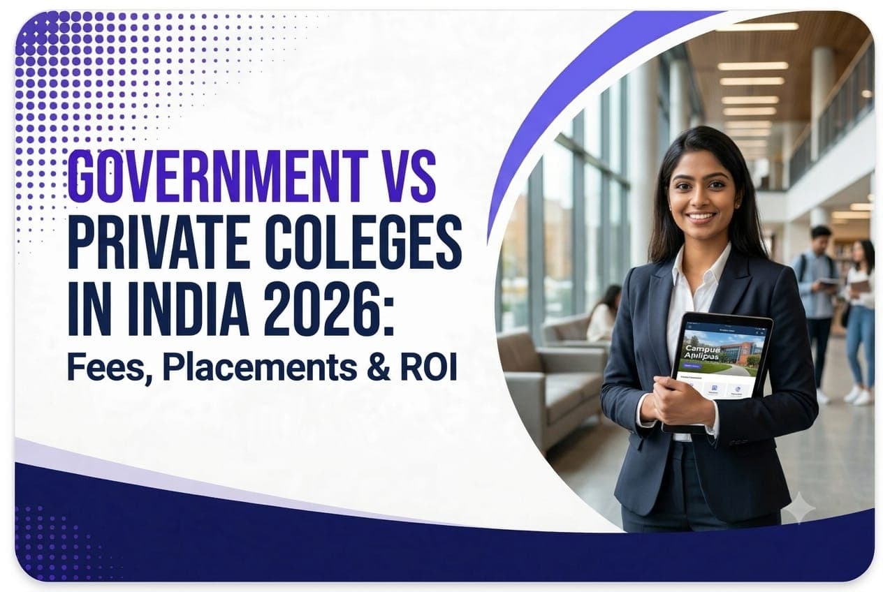 Government vs Private Colleges in India 2026: Fees & ROI