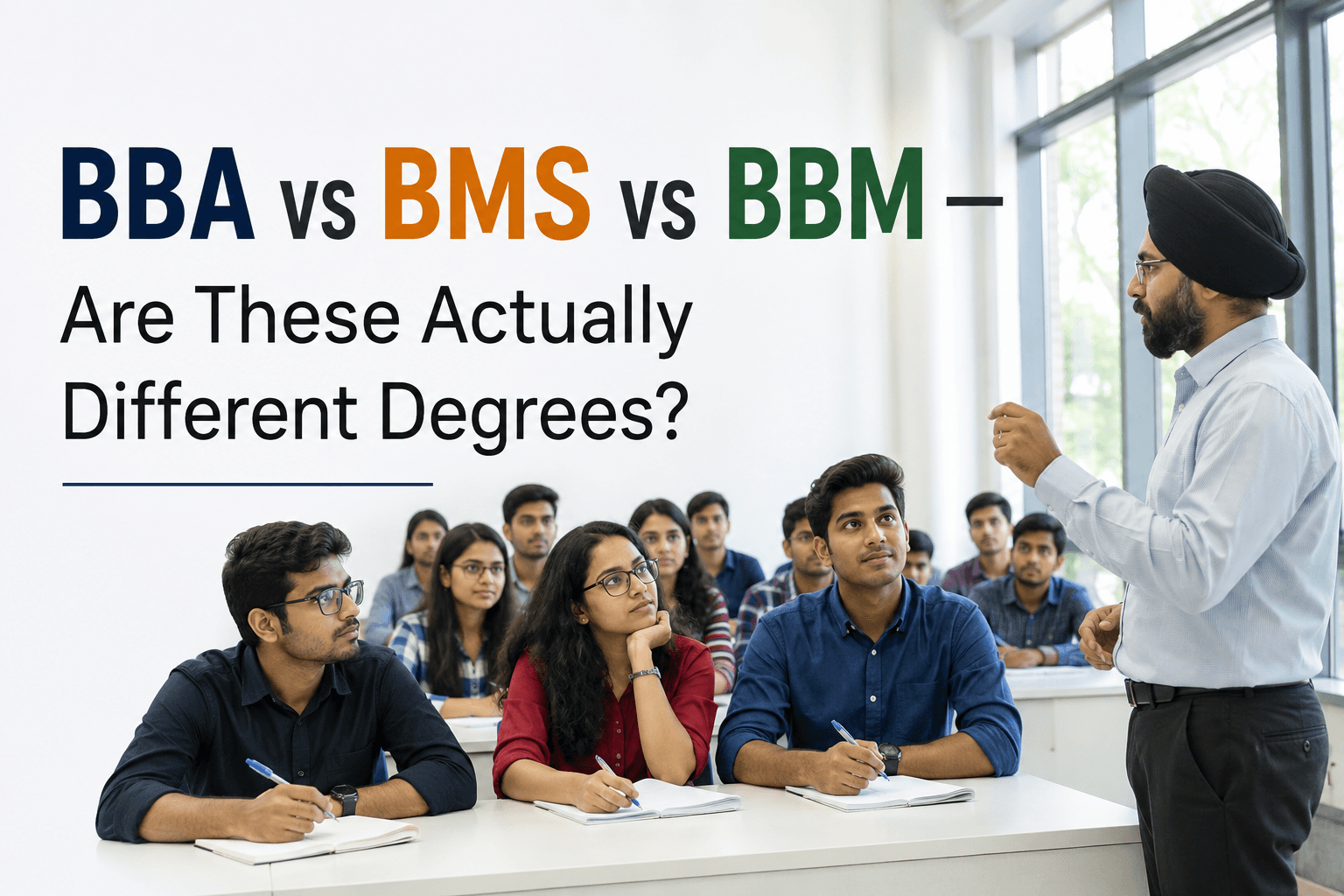 BBA vs BMS vs BBM — Are These Actually Different Degrees?