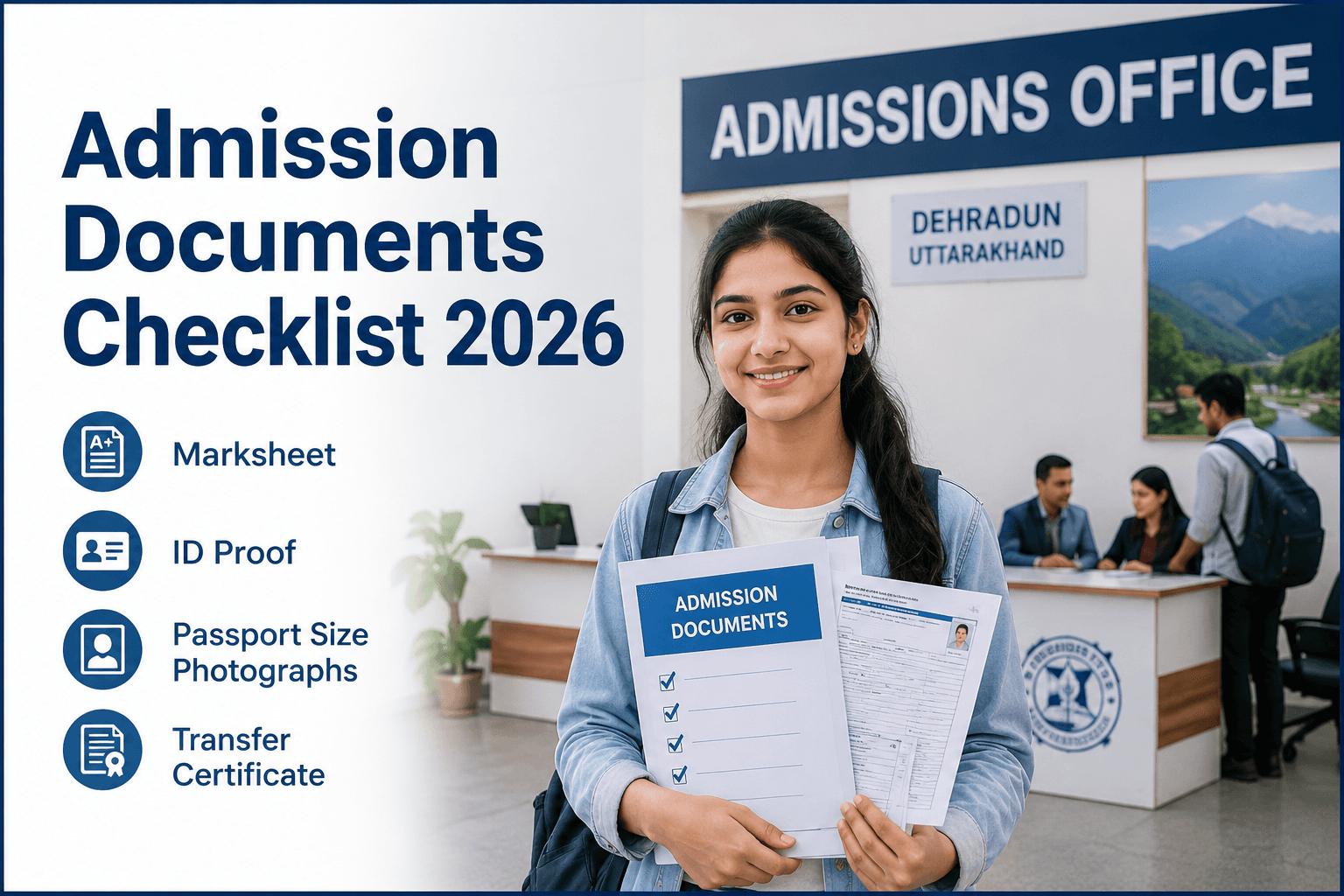 Documents Required for Dehradun College Admission 2026 — Complete Checklist for Students