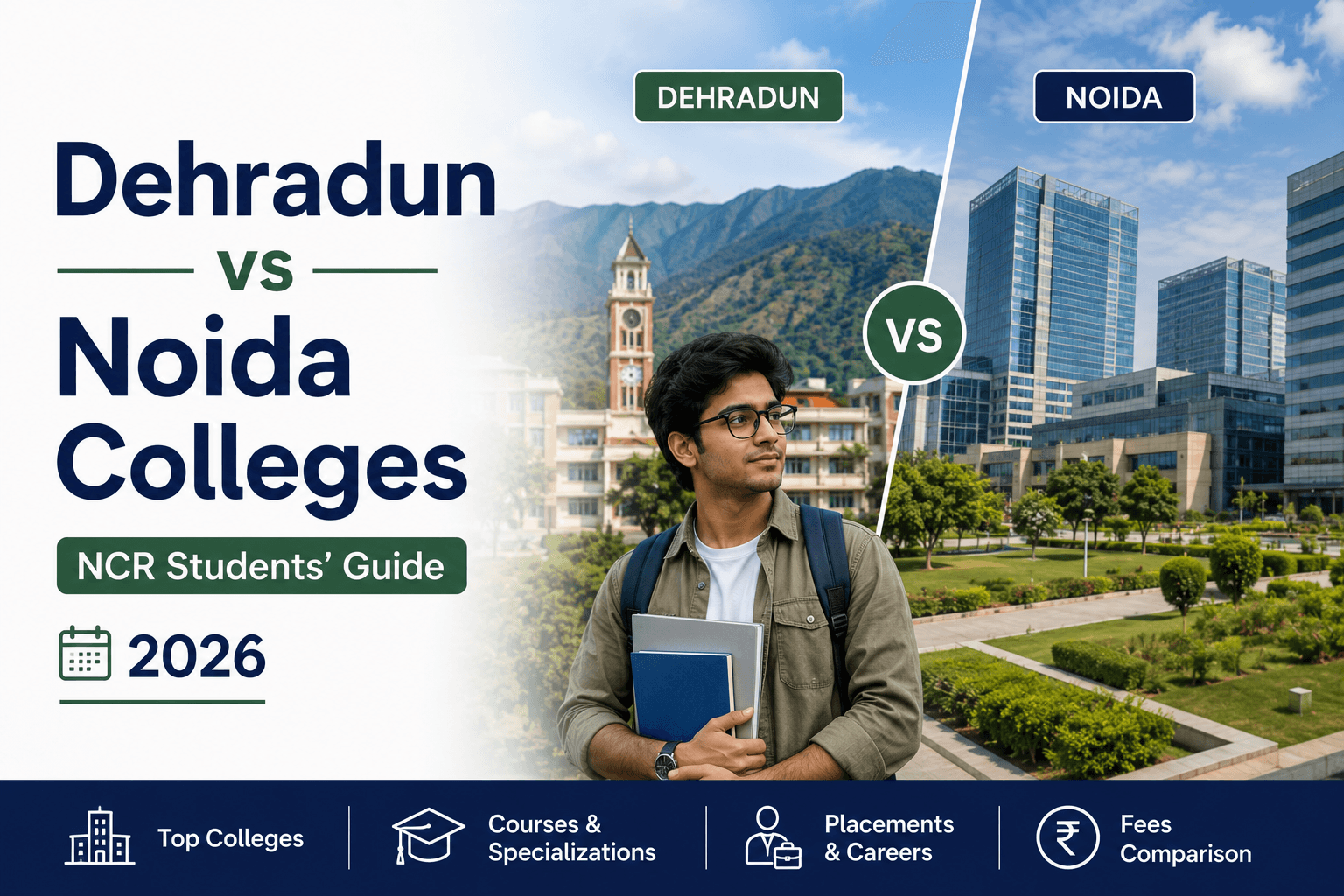 Dehradun vs Noida Colleges — NCR Students' Guide (2026)