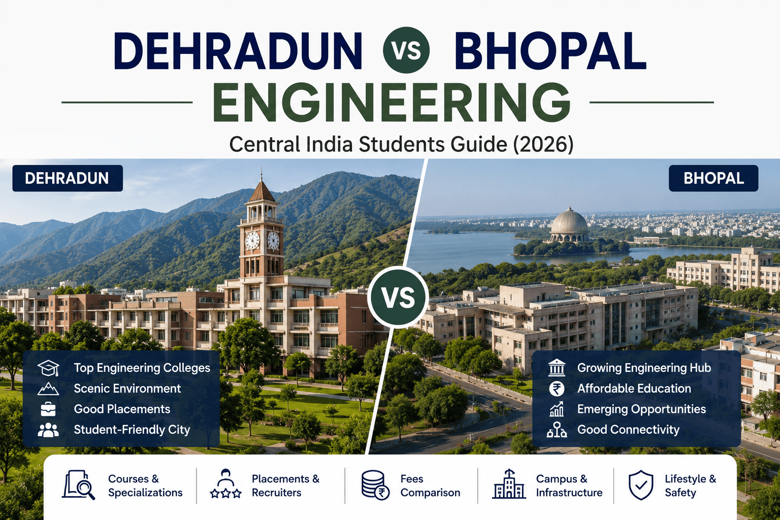 Dehradun vs Bhopal Engineering — Central India Students Guide (2026)