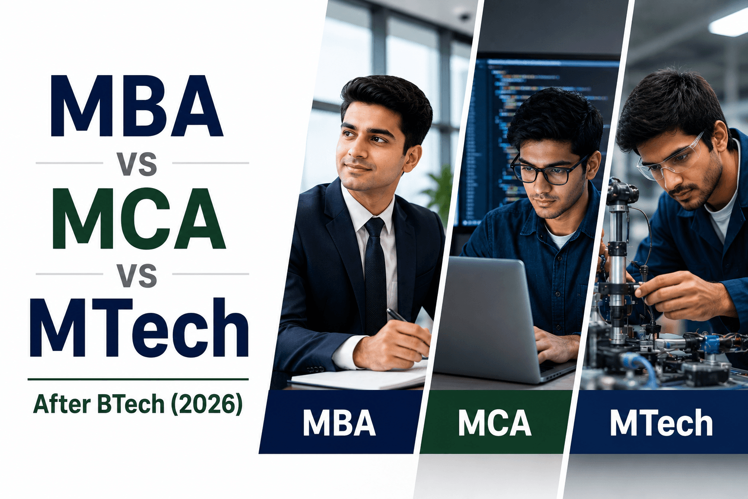 MBA vs MCA vs MTech After BTech — Post-Graduate Options in Dehradun (2026 Guide)