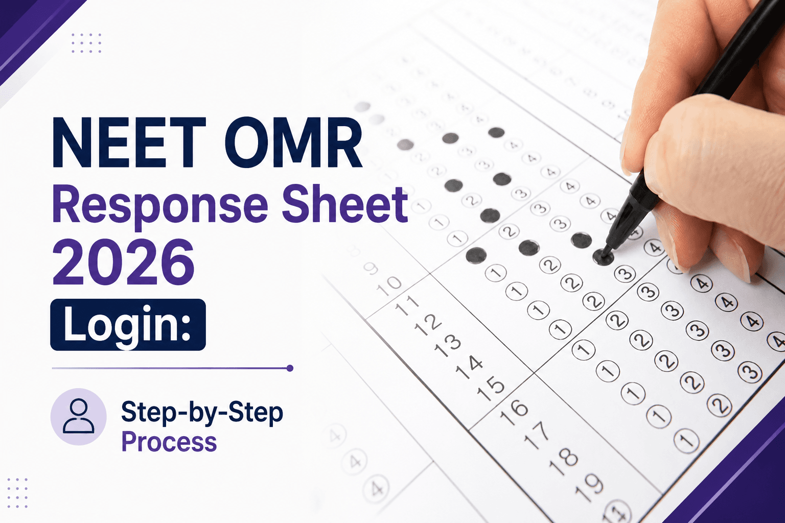 NEET OMR Response Sheet 2026 Login: Step-by-Step Process