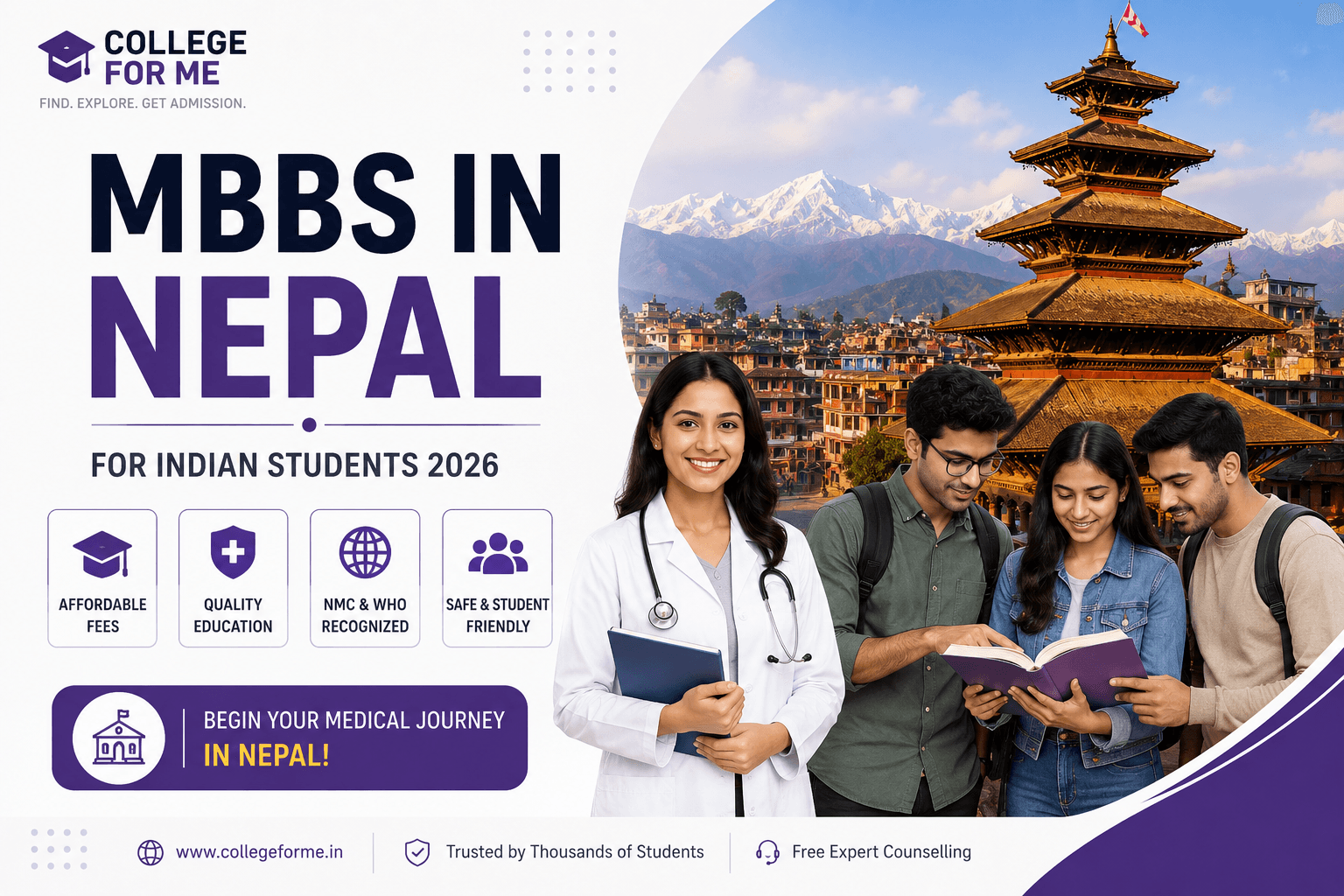 MBBS in Nepal for Indian Students 2026: Fees, Eligibility & Top Colleges
