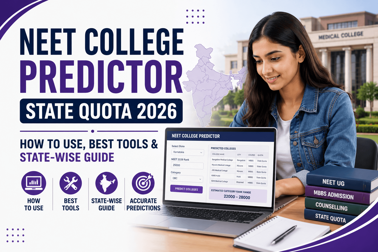 NEET College Predictor State Quota 2026: How to Use, Best Tools & State-Wise Guide